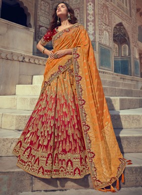 Designer Banarasi SIlk Fabric Lehenga Choli With Weaving Banarasi SIlk Dupatta