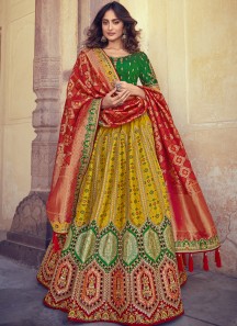 Designer Banarasi SIlk Fabric Lehenga Choli With Weaving Banarasi SIlk Dupatta