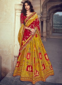 Designer Banarasi SIlk Fabric Lehenga Choli With Weaving Banarasi SIlk Dupatta