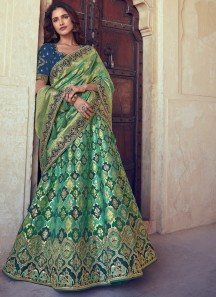 Designer Banarasi SIlk Fabric Lehenga Choli With Weaving Banarasi SIlk Dupatta