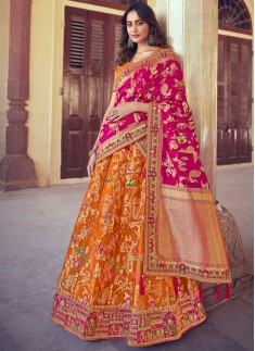 Designer Banarasi SIlk Fabric Lehenga Choli With Weaving Banarasi SIlk Dupatta