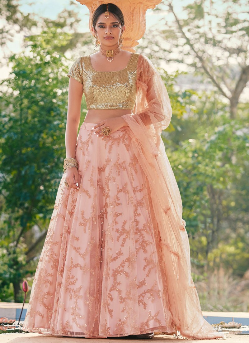 dupatta style lehenga