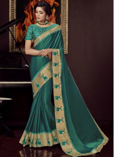 Designer Soft Silk Saree With Heavy Blouse Piece