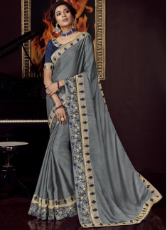 Designer Soft Silk Saree With Heavy Blouse Piece