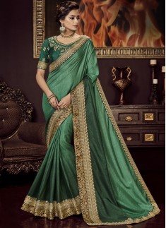Designer Soft Silk Saree With Heavy Blouse Piece
