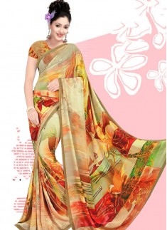 Digital Print Daily And Casual Wear Saree