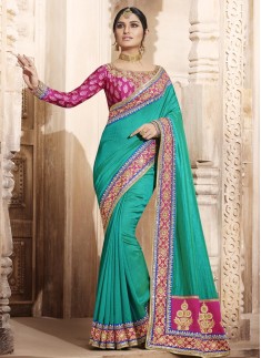 Dilettante Embroidered Work Traditional Designer Saree