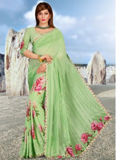 ELGANT FLORAL PRINT SAREE