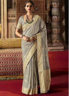 Excellent Silk saree With Zari Weaving And Short Weaving Pallu