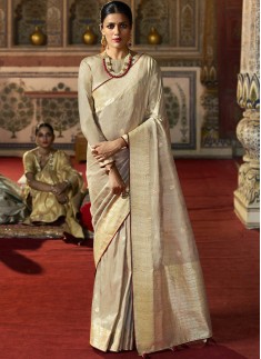 Excellent Silk saree With Zari Weaving And Short Weaving Pallu