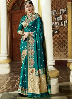 Exclusive Silk Saree With Decent Banarasi Border And Rich Pallu