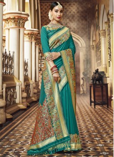 Exclusive Silk Saree With Decent Banarasi Border And Rich Pallu