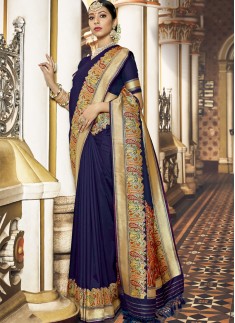 Exclusive Silk Saree With Decent Banarasi Border And Rich Pallu