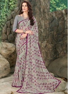 Fancy Casual Wear Printed Saree