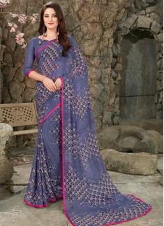 Fancy Casual Wear Printed Saree