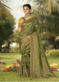 GAJI SILK WITH WEAVING SAREE