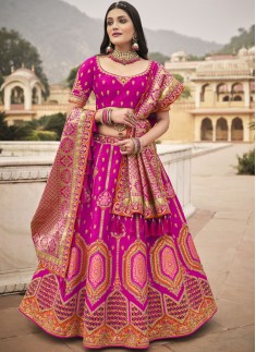 Glorious Lehenga Choli With Decent Work And Unique