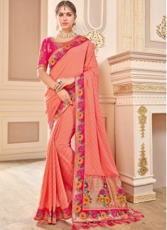 Gorgeous Soft Silk Saree With Heavy Work Blouse