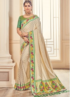 Gorgeous Soft Silk Saree With Heavy Work Blouse