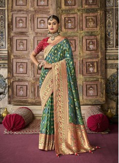 Green Reception Silk Classic Saree