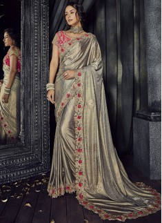 Imported Laikra saree With Rose Flower Butta