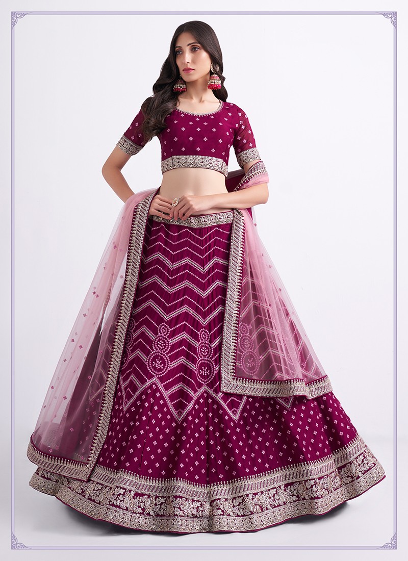 MEGENTA LEHENGA CHOLI