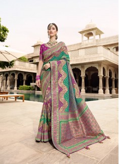 Multi Color Designer Silk Woven Saree