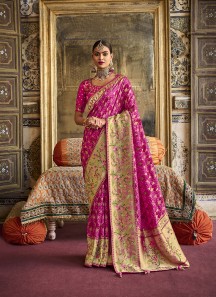 Pleasing Pink Contemporary Saree