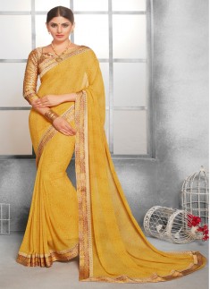 printed saree with digital border with digital boluse