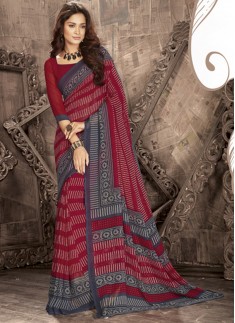 Regular Wear Exclusive Printed Saree