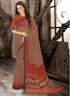 Regular Wear Exclusive Printed Saree