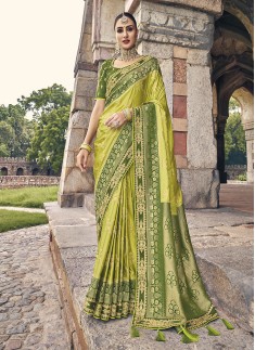 Silk Green Classic Saree
