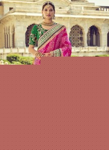 Traditional Bandhej Patola Pure Silk Saree With Heavy work Blouse Piece