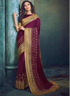 Traditional Look Skirt Border Style Saree