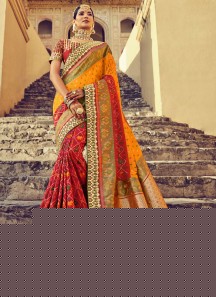 Traditional Patan Patola Pure Silk Saree With Heavy work Blouse Piece