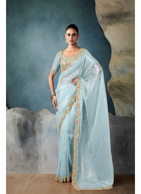 Wedding Wear Tissue Silk Saree